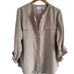 Chico's cream button-down top